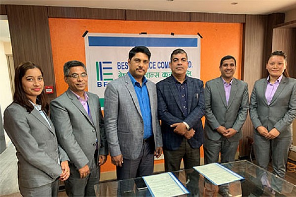 Agreement between Best Finance and Nepal Red Cross Society